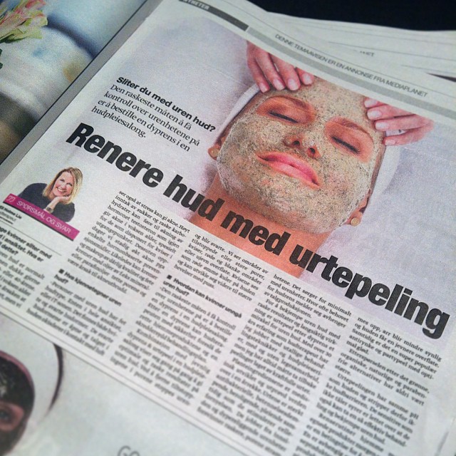 LØSNINGEN FOR VOKSEN AKNE!  På side 11 i dagens temaavis i Dagbladet kan du lese om hvordan kvinner kan unngå uren hud med Dr. Schrammek og Green Peel