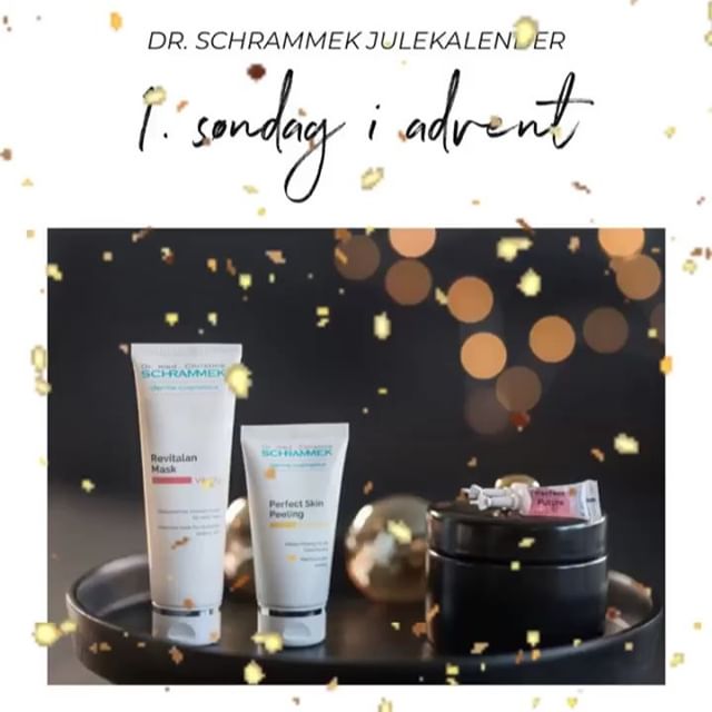 Endelig 1. søndag i advent og årets Dr. Schrammek julekalender er i gang Hver søndag ønsker vi å spre litt juleglede ved å dele ut flotte premier til deg selv eller noen som fortjener en ekstra oppmerksomhet. I den første luken kan du vinne et GLOWING HARMONIE gavesett til deg og en venn‍♀️ Unike produkter som gir deg ny glød og vitalitet til jul. Mekanisk peeling, oppstrammende maske og hudforyngende ampuller gjenvinner huden sin glød og elastisitet. Alt du trenger å gjøre er å like bildet og fortelle oss HVEM du ønsker skal få seg en førjulsgave av oss️ En vinner av to stk gavesett trekkes fredag 7. desember.
